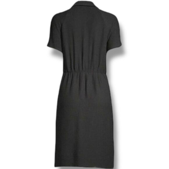 Chico's Dress NWT Womens Size 3.5 (18) $109 Textured Tie Waist Black Pockets - Picture 9 of 9